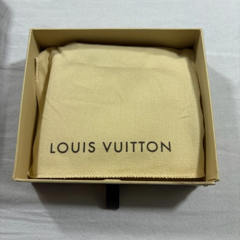 Authentic Louis‎ Vuitton Damier Ebene Canvas Bifold Wallet
